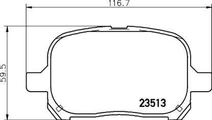 Hella Pagid Disc Brake Pad Set 355033901