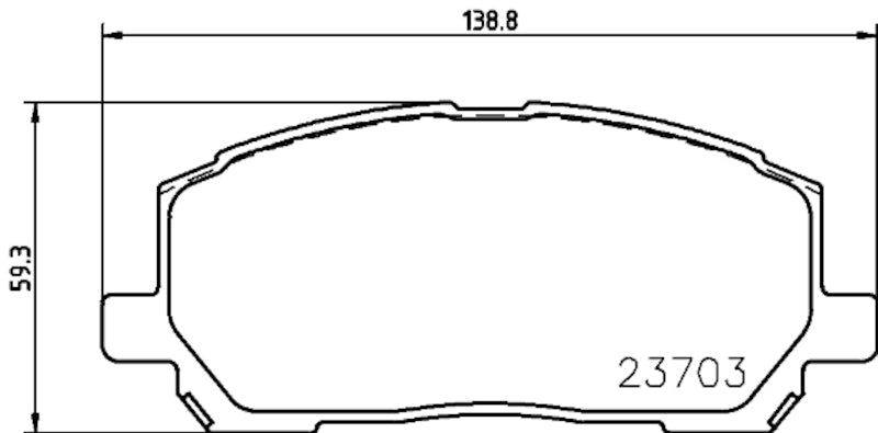 Hella Pagid Disc Brake Pad Set 355034091