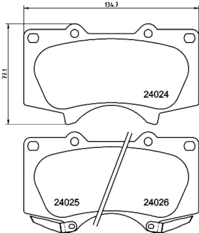 Hella Pagid Disc Brake Pad Set 355034151