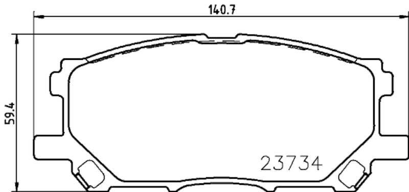 Hella Pagid Disc Brake Pad Set 355034201
