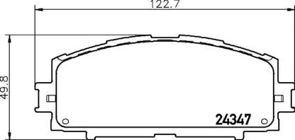 Hella Pagid Disc Brake Pad Set 355034221