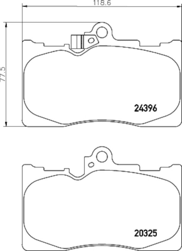 Hella Pagid Disc Brake Pad Set 355034281