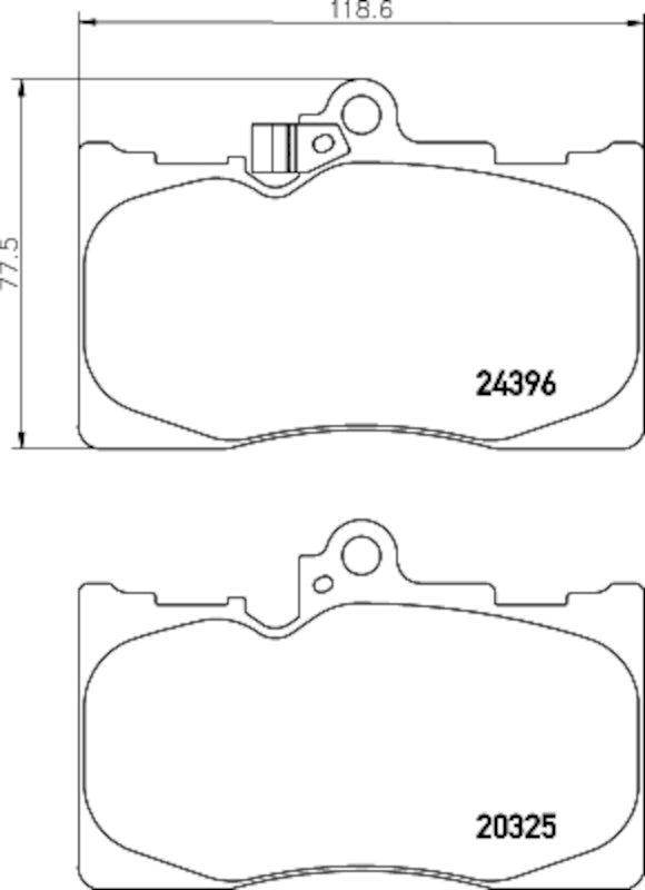 Hella Pagid Disc Brake Pad Set 355034281
