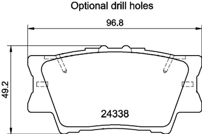 Hella Pagid Disc Brake Pad Set 355034311