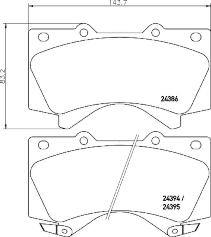 Hella Pagid Disc Brake Pad Set 355034351