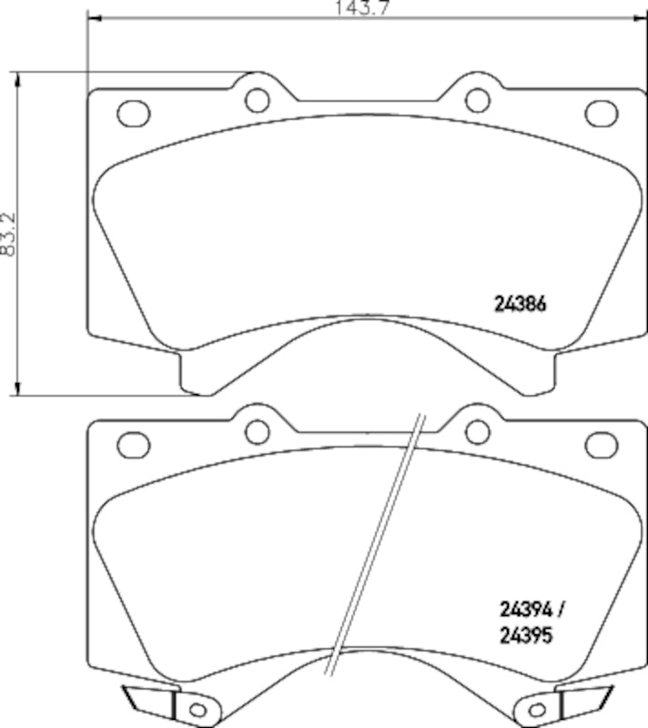 Hella Pagid Disc Brake Pad Set 355034351