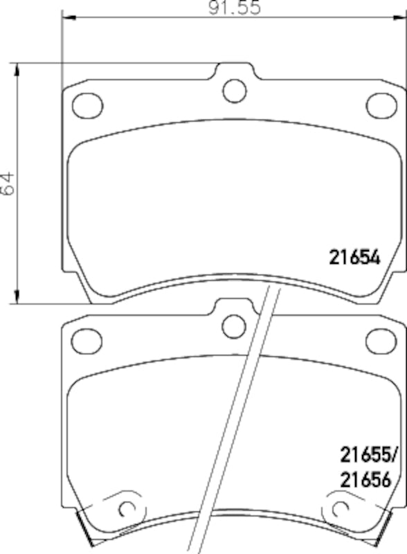 Hella Pagid Disc Brake Pad Set 355034561