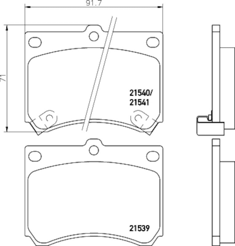 Hella Pagid Disc Brake Pad Set 355034571
