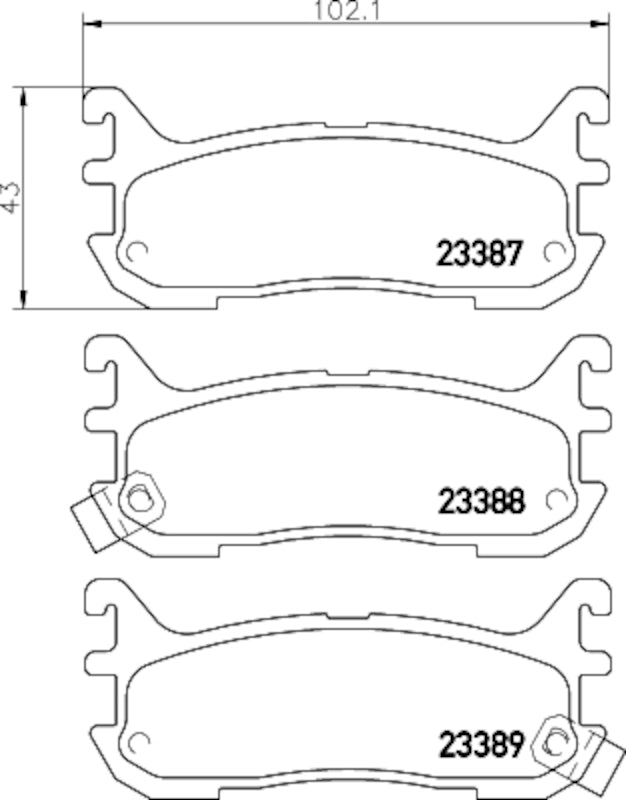 Hella Pagid Disc Brake Pad Set 355034641