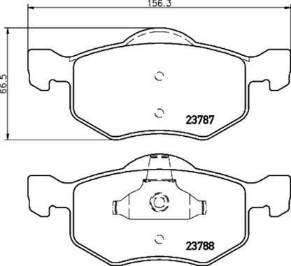 Hella Pagid Disc Brake Pad Set 355034701