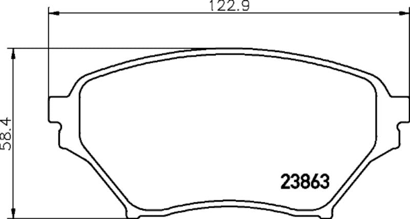Hella Pagid Disc Brake Pad Set 355034711
