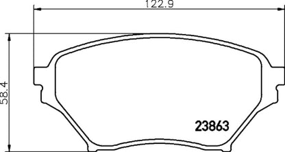 Hella Pagid Disc Brake Pad Set 355034711