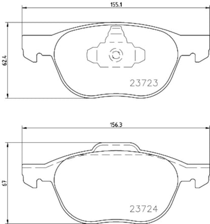 Hella Pagid Disc Brake Pad Set 355034731