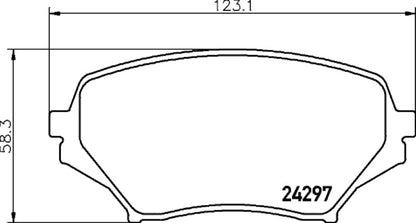 Hella Pagid Disc Brake Pad Set 355034771