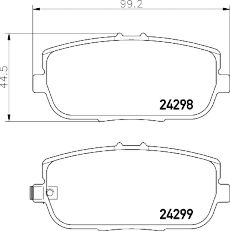 Hella Pagid Disc Brake Pad Set 355034781