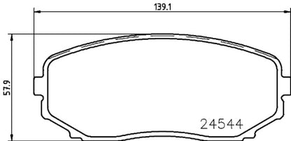 Hella Pagid Disc Brake Pad Set 355034811