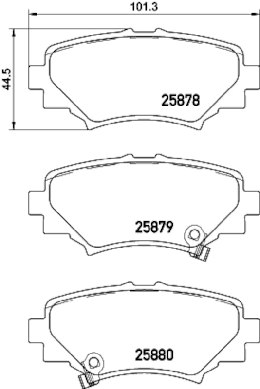 Hella Pagid Disc Brake Pad Set 355034891