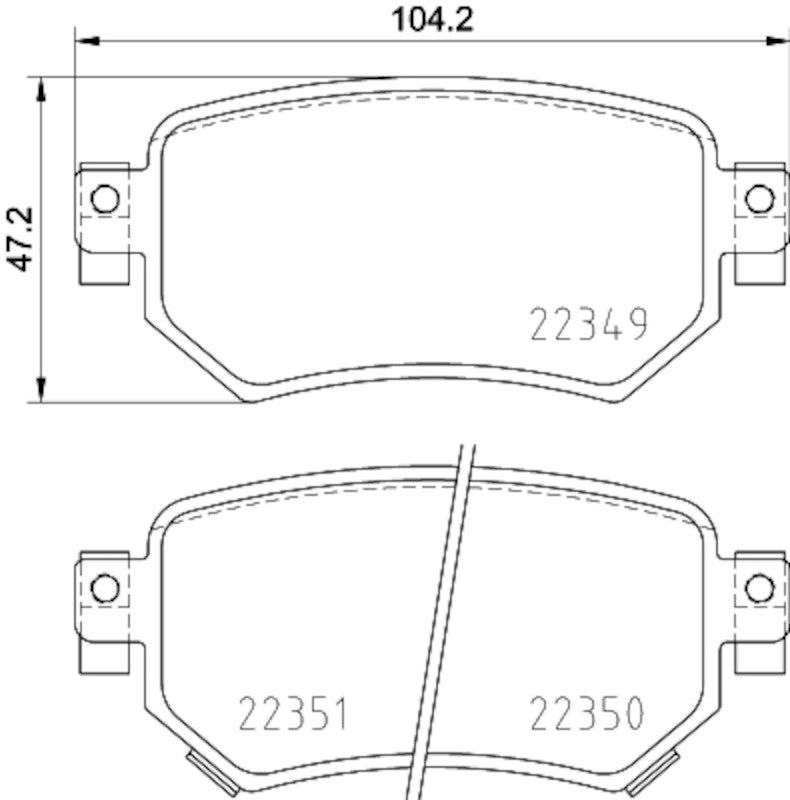 Hella Pagid Disc Brake Pad Set 355034911