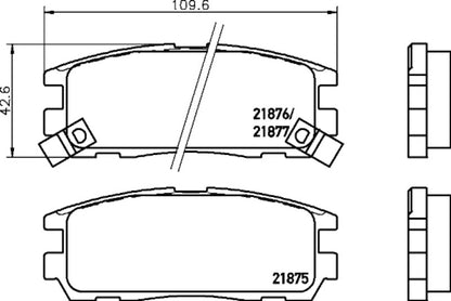 Hella Pagid Disc Brake Pad Set 355034931