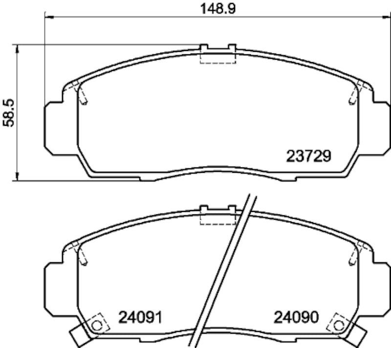 Hella Pagid Disc Brake Pad Set 355035111