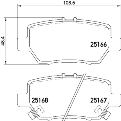 Hella Pagid Disc Brake Pad Set 355035161