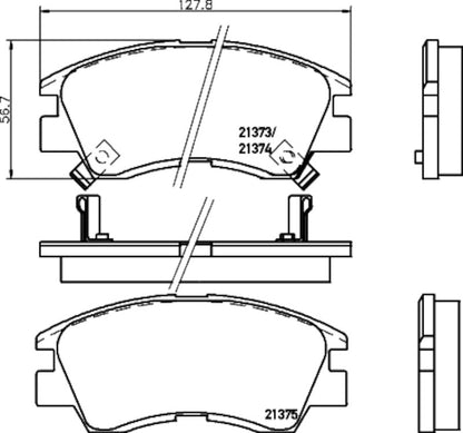 Hella Pagid Disc Brake Pad Set 355035281