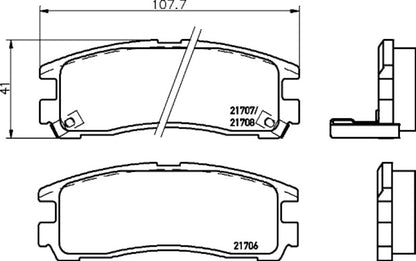 Hella Pagid Disc Brake Pad Set 355035291