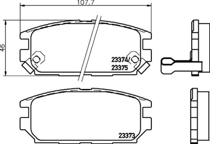 Hella Pagid Disc Brake Pad Set 355035321