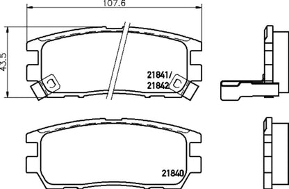 Hella Pagid Disc Brake Pad Set 355035331