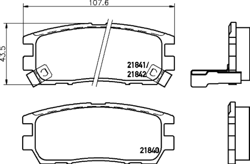 Hella Pagid Disc Brake Pad Set 355035331