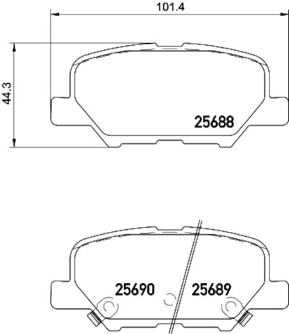 Hella Pagid Disc Brake Pad Set 355035421