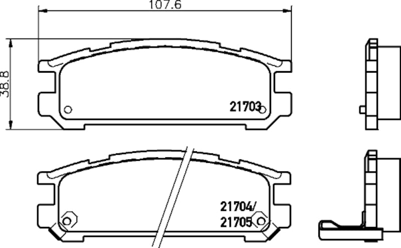 Hella Pagid Disc Brake Pad Set 355035471