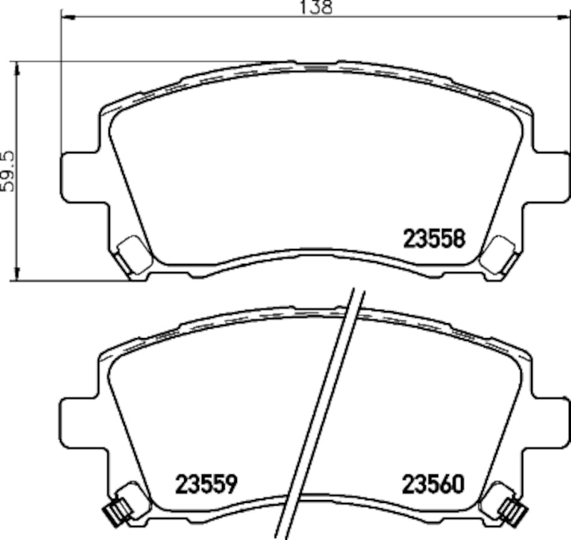 Hella Pagid Disc Brake Pad Set 355035491