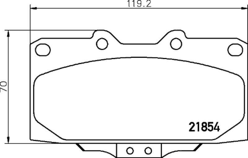 Hella Pagid Disc Brake Pad Set 355035501