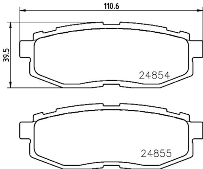 Hella Pagid Disc Brake Pad Set 355035591