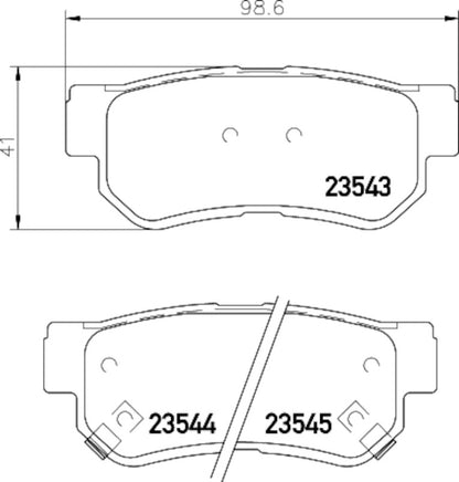 Hella Pagid Disc Brake Pad Set 355035721
