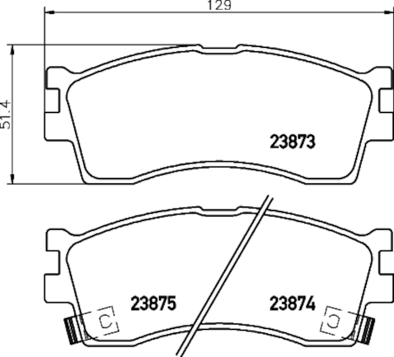 Hella Pagid Disc Brake Pad Set 355035791