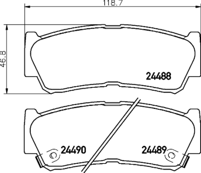 Hella Pagid Disc Brake Pad Set 355035801