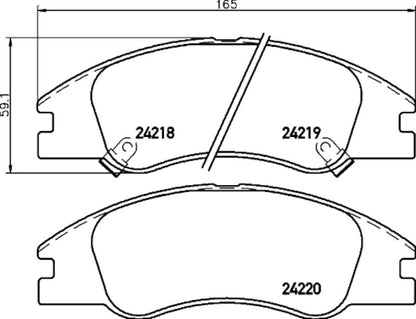 Hella Pagid Disc Brake Pad Set 355035831