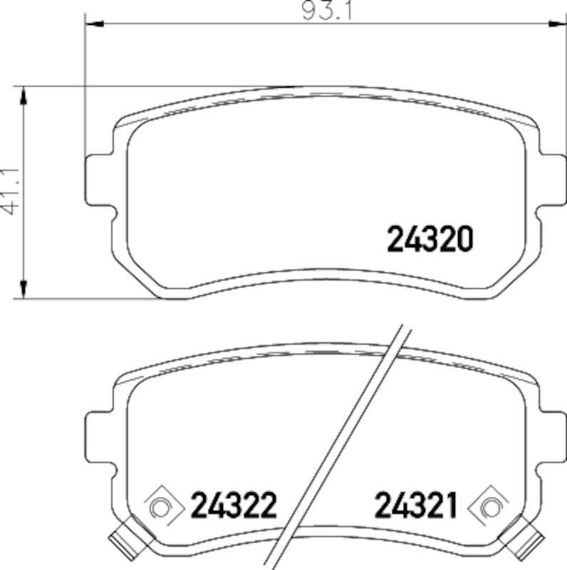 Hella Pagid Disc Brake Pad Set 355035851