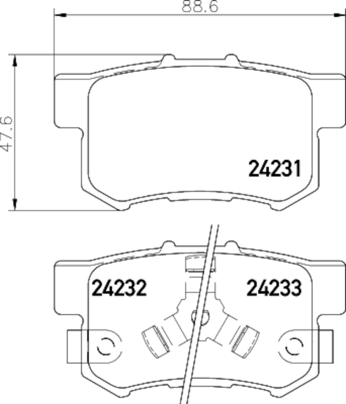 Hella Pagid Disc Brake Pad Set 355035931