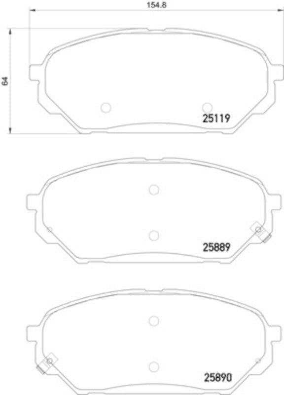 Hella Pagid Disc Brake Pad Set 355036081