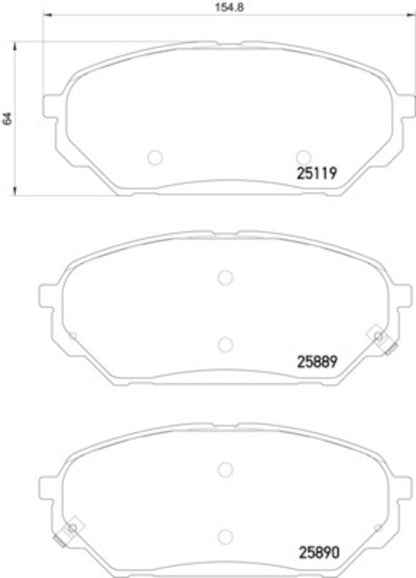 Hella Pagid Disc Brake Pad Set 355036081