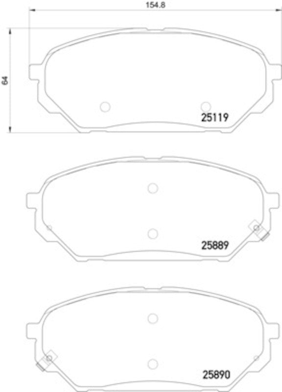 Hella Pagid Disc Brake Pad Set 355036081