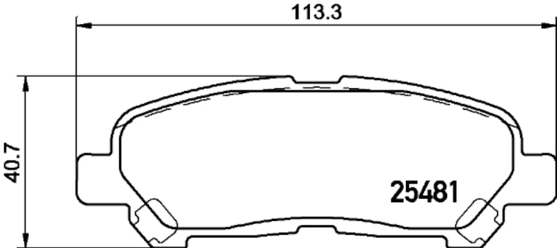 Hella Pagid Disc Brake Pad Set 355036121