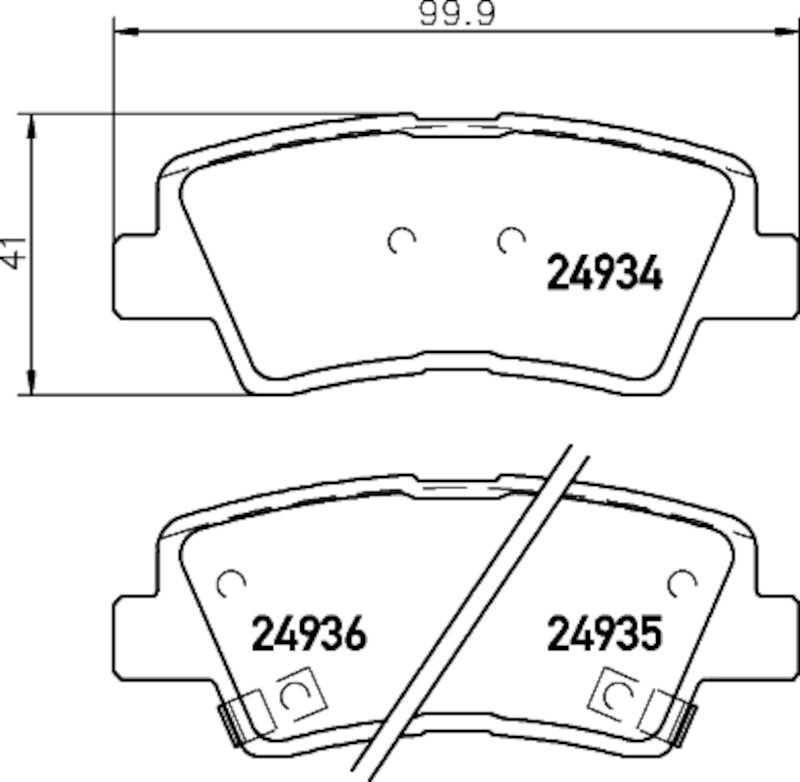 Hella Pagid Disc Brake Pad Set 355036131