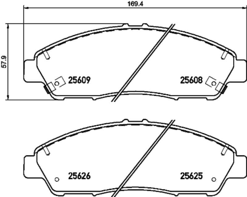 Hella Pagid Disc Brake Pad Set 355036141