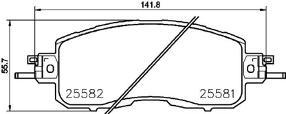 Hella Pagid Disc Brake Pad Set 355036201