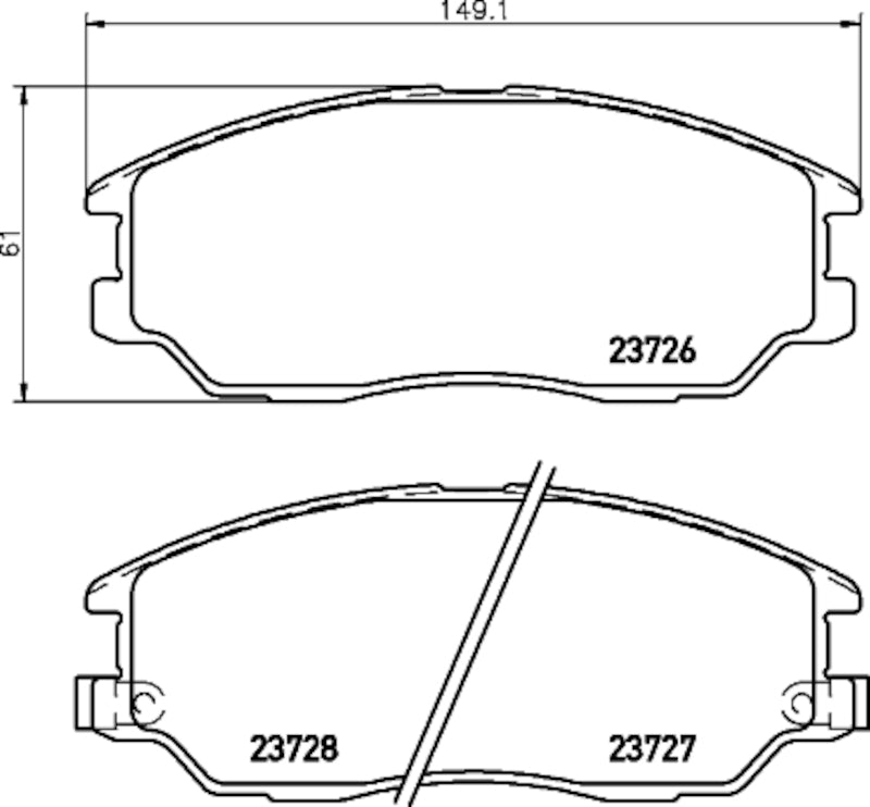 Hella Pagid Disc Brake Pad Set 355036301