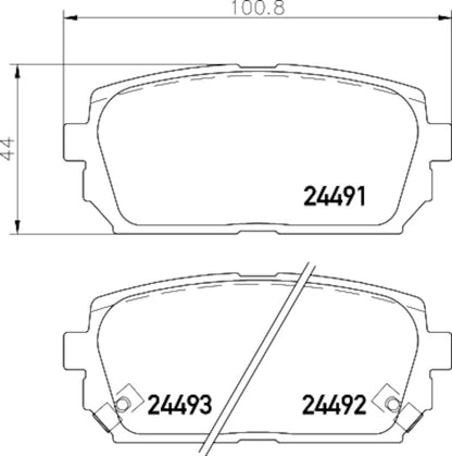 Hella Pagid Disc Brake Pad Set 355036311